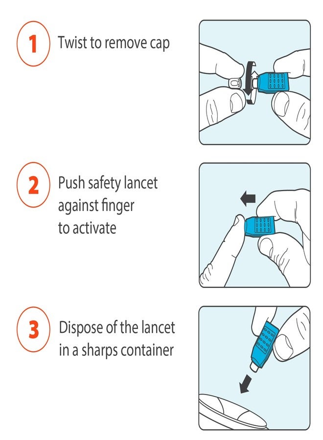 Easy Touch Pressure-Activated Safety Lancets, 30 Gauge (100ct) - Image 3
